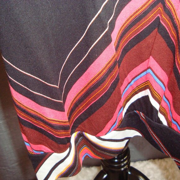 NWOT Lascana for Venus Cold-Shoulder Top Black Multicolor sz L - Picture 4 of 8